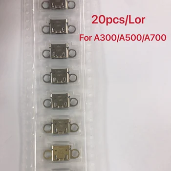 20pcs Porta USB Conector Dock para SamSung A3 A5 A7 A300 A500 A700 de Carregamento Micro Soquete Plug Peças de Reposição 1