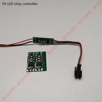 2812 tira de led controlador de 5V Não é impermeável MINI PCB dimmers gradiente de alteração de Cor de luz de Jateamento flash 10pcs/lot 1