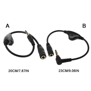 3,5 mm 3,5 mm Jack AUX Macho para Fêmea Adaptador de Extensão do Cabo de Áudio Estéreo Cabo com Controle de Volume do Fone de ouvido Fone de ouvido Fio