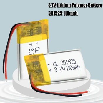 3,7 V 110mAh 301525 ithium bateria de polímero de GPS, PSP MP3 MP4 MP5 DVD brinquedos pequenos bateria fone de ouvido Bluetooth do Li-íon bateria de Célula 1