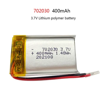 3,7 V 702030 400mAh de polímero de lítio recarregável da bateria para DIY MP3, GPS, PSP DVR brinquedos de controle remoto drone instrumento da beleza 1