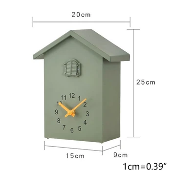 3Colors Plástico Moderno Pássaro Cuco Design de Quartzo Pendurado na Parede Relógio Temporizador de Quartzo Relógio de Parede para Decoração de Home Office 2