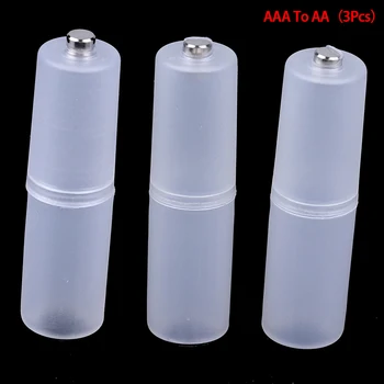 3Pcs/Monte AAA para AA/ AA até C/ AA a D Bateria Combinação Célula Caixa de Bateria Adaptador de AAA AA Titular Caso o Conversor de Mudar Atacado 2