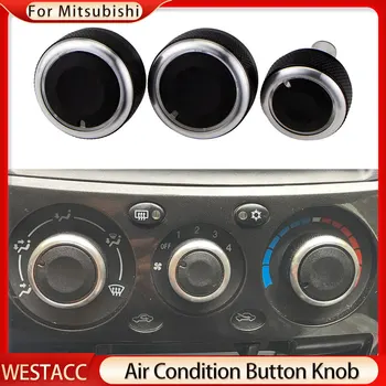 3Pcs/set Liga de Alumínio de Carro de Ar Condicionado AC Botão Interruptor do Aquecedor de Botão os Botões para Mitsubishi Triton 2006 - 2014 Acessórios 1