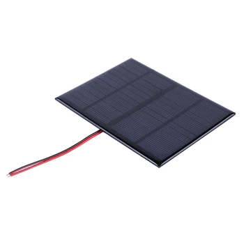 3W Polysilicon Painel Solar 12V 125MA Célula Solar Painel por Telefone ao ar livre de Carregamento da Bateria de Alimentação 115x85mm 1