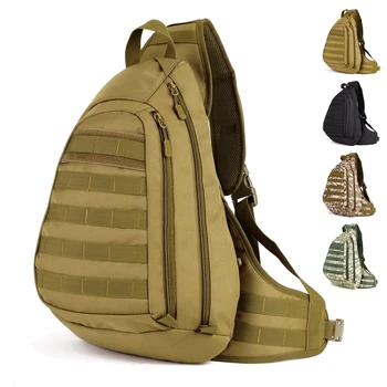 45CM Grande militares única alça de mochila, grande ombro peito saco, Segurando A4paper 14' laptop A3104
