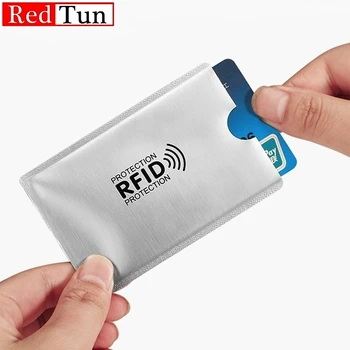 5-20 pcs de Alumínio Anti Rfid Titular do Cartão NFC Bloqueio de Leitor de Id de Bloqueio do Cartão de crédito do Titular Caso a Proteção de Metal do Cartão de Crédito Caso