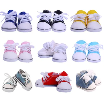 7 cm de Lona Boneca Sapatos, Roupas, Acessórios Para 18 Polegadas-Americana 43Cm Bebê Novo Bebê, a Nossa Geração de Menina russa de DIY Brinquedos Presentes
