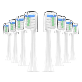 8Pcs substituição de Dente, Escova de Cabeça para Xiaomi Mijia SOOCAS X3 X1 X5 Escova de dentes Elétrica Cabeças com Anti-poeira