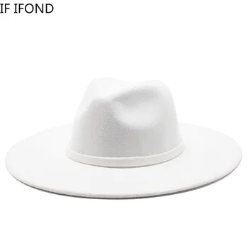 Fim A cadeia de chapéu fedora Britânico sentiu retro jazz chapéu grande de brim, chapéu alto e chapéu de lã retro grande aba do chapéu preto, chapéu alto e кепка мужская \ Homens de Chapéus | Arquitetomais.com.br 11
