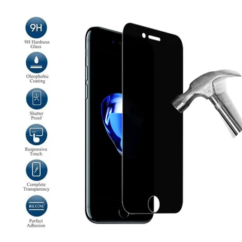 9H Anti Privacidade Protetor de Tela para o iPhone 8 7 Plus 6, 6s Mais 5 de 5 anos SE Vidro de Proteção Para o iPhone XS Max XR X Anti Spy 2