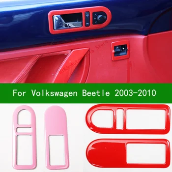 A volkswagen fusca 2003-2010 fibra de carbono preto alça Interior tigela protetor de opção dentro guarnição tampa 2005 2009 2006 1