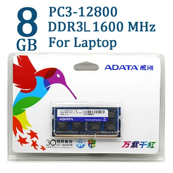 ADATA de memória DDR3 2GB 4GB 8GB DDR3L, a 1600 mhz, memória Ram de Memória so-DIMM de 204 pinos 1600 1333 Para Lenovo ThinkPad SONY Acer HP SAMSUNG Laptop Carneiros
