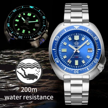 ADDIESDIVE Homens Novo Relógio mecânico Automático Abalone de aço inoxidável da Série C3 super luminosa wirstwatch de luxo homens relógio de mergulho