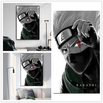 Anime Naruto, Kakashi Decoração de Pôster Arte de Pintura de Parede de Arte de Impressão de Imagem para uma Casa Moderna Decoração Sala de estar Presente Pintura
