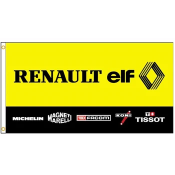 ANJOR 2x3ft/3x5ft/4x6ft Renault EL sinalizador Personalizado Hobby Banner 1