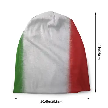Bandeira italiana Chapéus da Moda Gótica Outono Inverno de Esqui Beanies Cap unisex Homens Mulheres Femininas de Inverno, de Verão Quente Dual-use Chapéu de Malha de 2