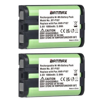 Batmax 3,6 v 1000mAh HHR-P107 Recarregável Bateria para Telefone sem fio Panasonic HHR-P107 HHR-P107A KX-TG6074PK, KX-TGA300 1