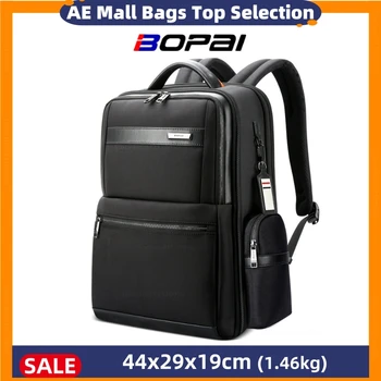BOPAI Homens de Negócios do Backpack do Laptop Multi-bolso Grande Capacidade Projetada de Carregamento USB de Negócios Mochila de Viagem Para o Homem de Sacos de