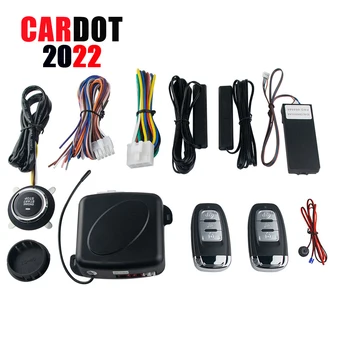 CARDOT Smart Phone App Remote Start Stop Carro Sistema de Segurança, Alarme Keyless Passivo da Entrada do Auto Central de Bloqueio, Desbloqueio