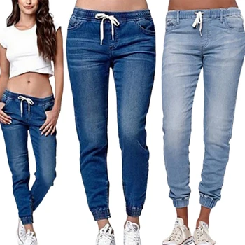 Fim Caqui Casual, de Jeans, Calças de Mulheres Y2K Verão Cintura Alta Calças compridas Sólido de Moda feminina de 90 Jeans Streetwear Corredores de Calças Cargo \ Fundos | Arquitetomais.com.br 11