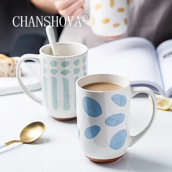 CHANSHOVA 450ml Grande Capacidade de Cerâmica Beber Casal copa bonito canecas de café xícara (chá) de Personalidade de porcelana Chinesa H603