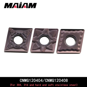 CNMG1204 Rombo de 80 graus inserir CNMG120404 CNMG120408 EF ES OM padrão de inserir MCLNR Adequado para hard e soft de aço inoxidável