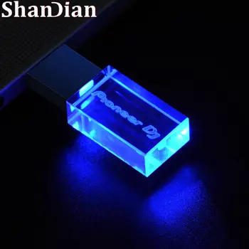 Colorido LED USB flash drive 128GB de logotipo Personalizado de Alta Velocidade de Escrita Leitura Memory stick luz de DJ da Pioneer premium pendrive de 64GB 1