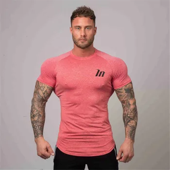 Compressão Skinny, T-shirt seca Rápido Superelastic Camisa de Mens Academias de Fitness Treino Musculação Tees Tops do Basculador do Vestuário Desportivo
