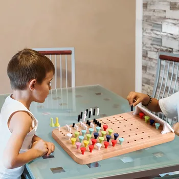 Crianças de Madeira, Quebra-cabeça, Jogos de Tabuleiro Brinquedo Quebra de Código de Estratégia Jogos de Puzzle Parte de Pai-filho Interativos Jogos de Tabuleiro Brinquedo Quebra-cabeça 2