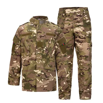Crianças Militar do Exército Uniforme de Combate Tático BDU acordo com Meninos Crianças de Camuflagem Multicam Caça Exterior Camisa de Treino Calças Conjunto
