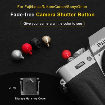 Câmera Botão De Liberação Do Obturador De Metal Redondo Para A Fuji/Leica/Nikon/Canon/Sony/Outros Cônico Com Rosca De Liberação Do Obturador Porta Da Câmara