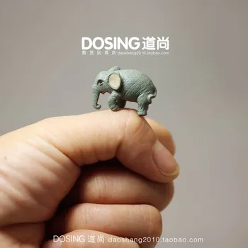 De Animais selvagens, Mini cinza elefante Modelo de Ornamentos elefante de Fadas Jardim em Miniatura Acessórios de Decoração de Figuras de Ação, Estatueta de Brinquedos