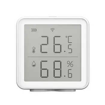 De Temperatura E Umidade Detector De Wi-Fi Smart Termômetro De Parede-Montado Em Casa Sensor De Umidade Medidor De Temperatura