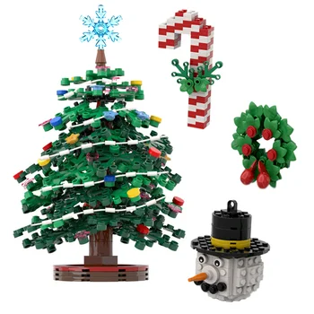 Decorações De Natal Árvore De Natal Antigo Homem De Cana-De-Bloco De Construção De Grinalda De Natal Para A Casa Do Modelo De Decoração De Ambiente Tijolos De Brinquedo