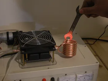 DIY Pequeno ZVS Indução Kit de aquecimento de Soldagem de Tubo de Cobre de Alta Freqüência Supressor de Ouro Forno de Fusão