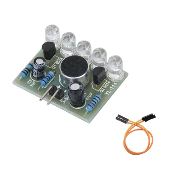 diymore Voz Detectar a Placa do Sensor de Controle de Som da Melodia de Luz LED Indicador de Módulo de Produção Eletrônica DIY Kit para Arduino