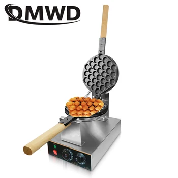 DMWD 110V/220V Elétrico de Ovo Chinês Bolha de Waffle Maker Eggettes Puff Bolo de Ferro Hong kong Egg Muffin Máquina Forno antiaderente, Chapa