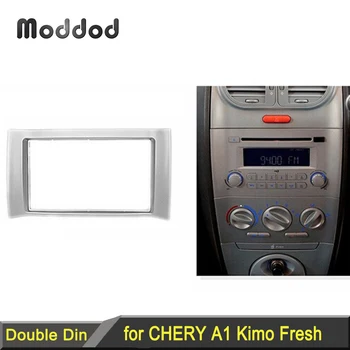 Duplo auto-Rádio de 2 Din Fáscia para Chery Kimo A1 2007+ Estéreo Traço Kit de Ajuste de Instalação da Guarnição Facia a Placa de Face do Painel DVD do Quadro 1