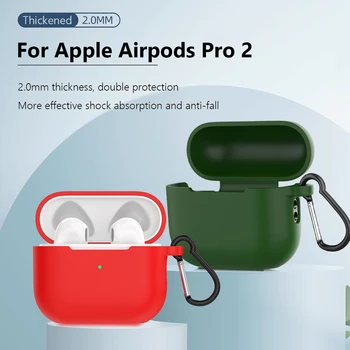 Elástico de Silicone Fone de ouvido de Proteção Anti-lost Impermeável sem Fio Fone de ouvido Caso de Fone de ouvido Fone de ouvido Capa para Apple Airpods Pro 2 1