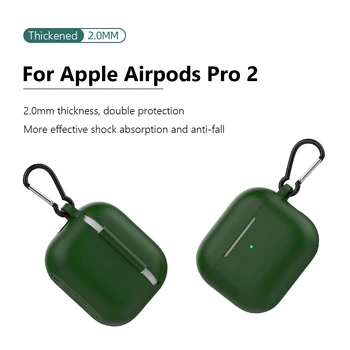 Elástico de Silicone Fone de ouvido de Proteção Anti-lost Impermeável sem Fio Fone de ouvido Caso de Fone de ouvido Fone de ouvido Capa para Apple Airpods Pro 2 2