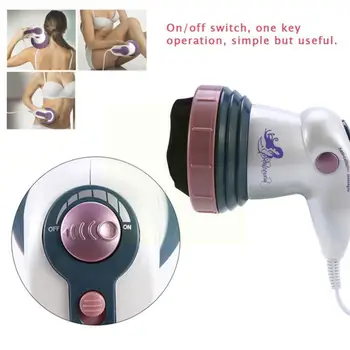 Eléctrica Anti-Celulite Máquina Massager do Corpo Rolo de Massagem de Emagrecimento Constipação Infravermelho Aliviar a Dor no Pescoço Abdome R Q3X4