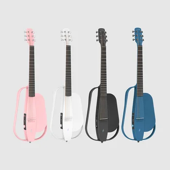 Enya NEXG Smart Audio Guitarra 38 Polegadas de Fibra de Carbono Guitarra Com Case/microfone sem Fio/Cabo de Áudio/Correia/Cabo de Carregamento 2