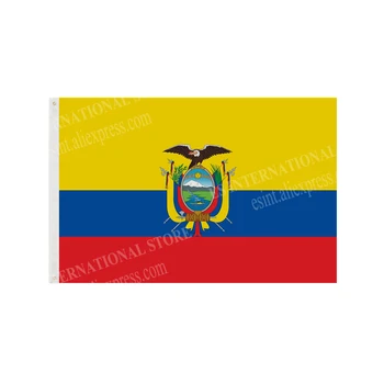Equador Bandeira Nacional Poliéster Banner Voar 90 x 150 cm 3 x 5 metros Bandeira em Todo O Mundo em todo o Mundo ao ar livre