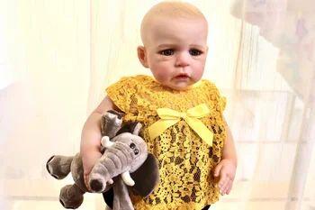 FBBD 60cm Venda Quente Populares Raros, Já Terminou o Reborn Baby Doll Sandie Com o Cabelo Pintado de Sangue Claro Embarcação de Brinquedos Para Crianças