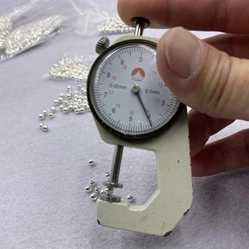 Genunie prata 925 Esferas de DIY acessórios para colar pulseira tornozeleira brincos fina jóia de Alto brilho cordão de prata 2