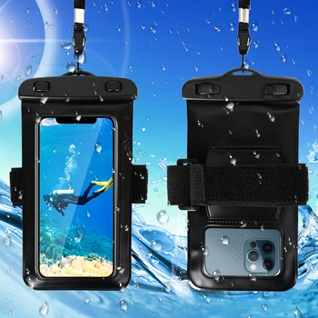 Haissky Saco Impermeável Telefone de Caso Para o iPhone 13 12 Pro Max Samsung S20, S21, Além de à Prova de Água, Saco do Telefone Móvel Bolsa Protetor 1