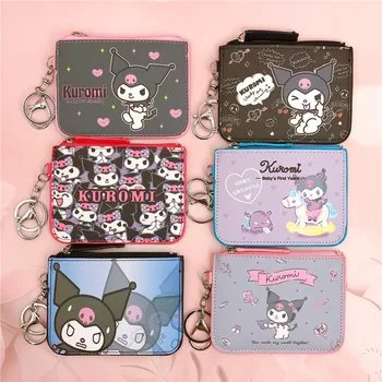 Hello Kitty Kawaii Moeda Bolsas Sanrio Titulares de Cartão de Chaveiros Melodia Crianças bolsas e Bolsas Kuromi Atacadista de Bolsas Mini Bolsa 2