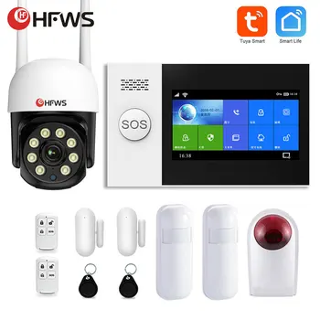 HFWVISION Tuya Inteligente de Alarmes da Segurança Home Para Casa Sistema de Alarme sem Fio do Sensor de Movimento