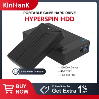 Hyperspin HDD Com 100000+ Retro Jogos Para PS4/PS3/PS2/Wii/Wiiu/SS/Game Cube/N64 Jogo Portátil Unidade de Disco Rígido Para Ganhar 7/8/10/11
